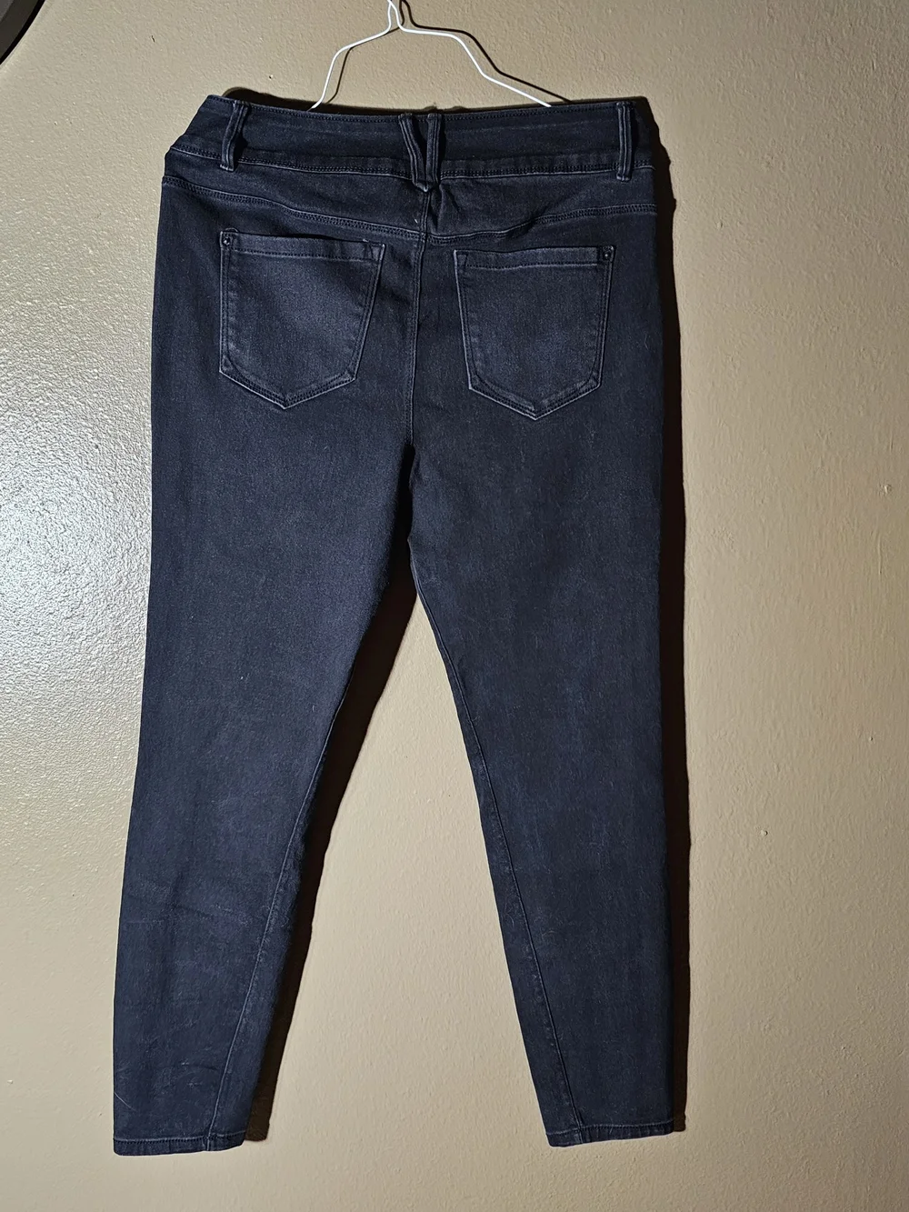 Curve Appeal Curve Creator High Rise Skinny Jeans Women's Size 12/31 Black Denim - Picture 2 of 4